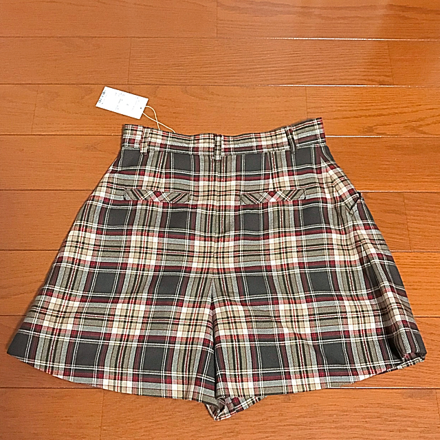 Feroux(フェルゥ)の新品【Feroux】チェック柄キュロット 茶系/M レディースのパンツ(キュロット)の商品写真