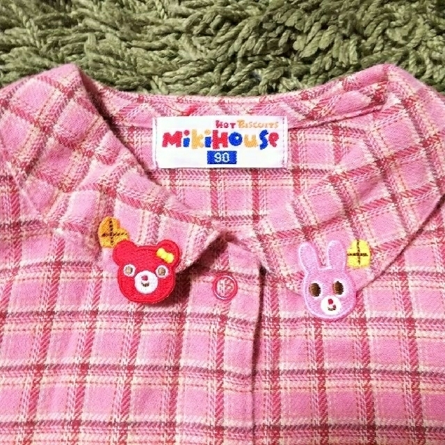 mikihouse(ミキハウス)のMIKI HOUSE リュック ブラウス 帽子3点 キッズ/ベビー/マタニティのキッズ服女の子用(90cm~)(ブラウス)の商品写真