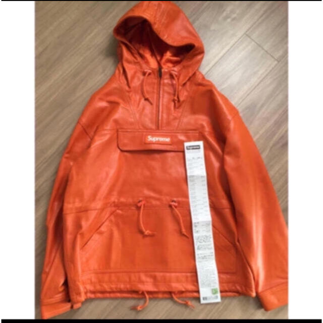 Supreme(シュプリーム)の【国内正規】supreme 18aw  Leather Anorak サイズS メンズのジャケット/アウター(レザージャケット)の商品写真