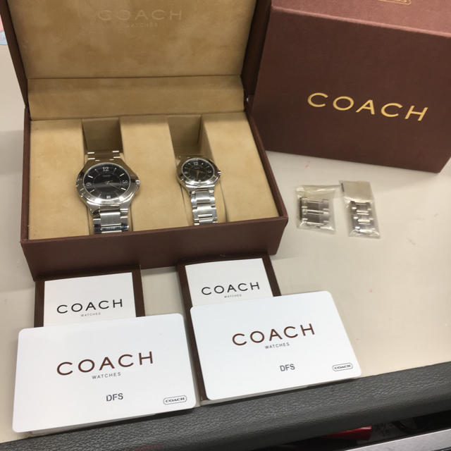 COACH(コーチ)の【ぼーん様専用】N381  COACH コーチ  クオーツ時計 ペア メンズの時計(腕時計(アナログ))の商品写真