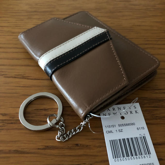 BARNEYS NEW YORK(バーニーズニューヨーク)の【sale】 barneys newyork 新品 カードケース 茶 レディースのファッション小物(名刺入れ/定期入れ)の商品写真