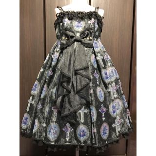 アンジェリックプリティー(Angelic Pretty)のミルキークロス 黒 JSK(ひざ丈ワンピース)