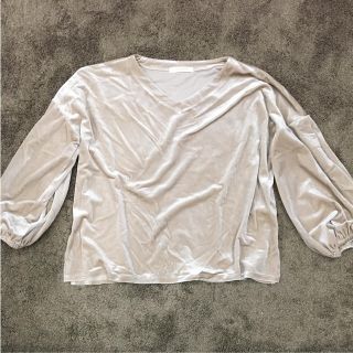 ショコラフィネローブ(chocol raffine robe)のトップス スエード(カットソー(長袖/七分))