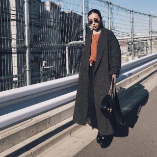 アメリヴィンテージ(Ameri VINTAGE)の新品タグ付♡TWEED MANNISH OVER COAT！(ロングコート)