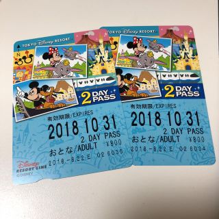 ディズニー(Disney)のディズニーリゾートライン 2DAY PASS(遊園地/テーマパーク)