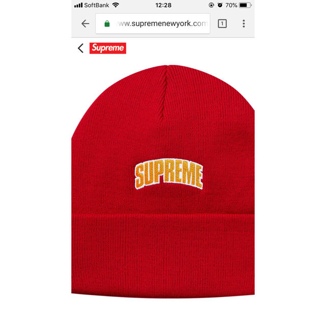 supreme Crown Logo Beanie ニット帽