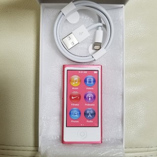 アップル(Apple)の☆新品未使用☆ipod nano 第７世代 ピンク(ポータブルプレーヤー)