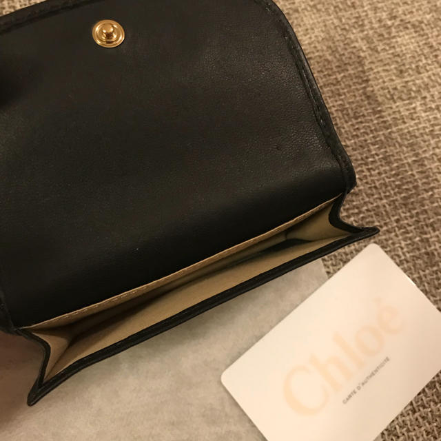 Chloe(クロエ)の新品クロエ Chloe'カードケース 正規品 ブラック レディースのファッション小物(名刺入れ/定期入れ)の商品写真