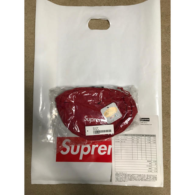 バッグsupreme waist bag Red