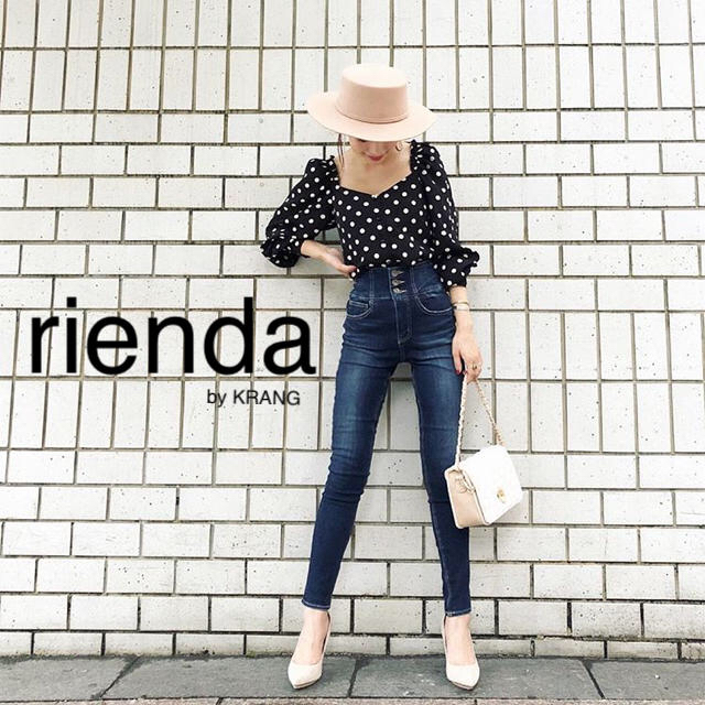 rienda Dualコア2wayストレッチDENIM H/Wパギンス　新品