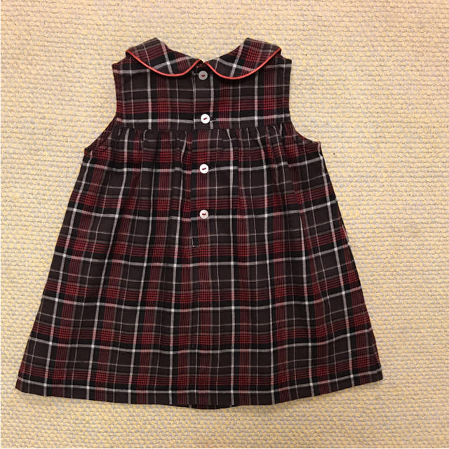 PATACHOU(パタシュー)のパタシュー  チェック 襟付き ワンピース 80 キッズ/ベビー/マタニティのベビー服(~85cm)(ワンピース)の商品写真