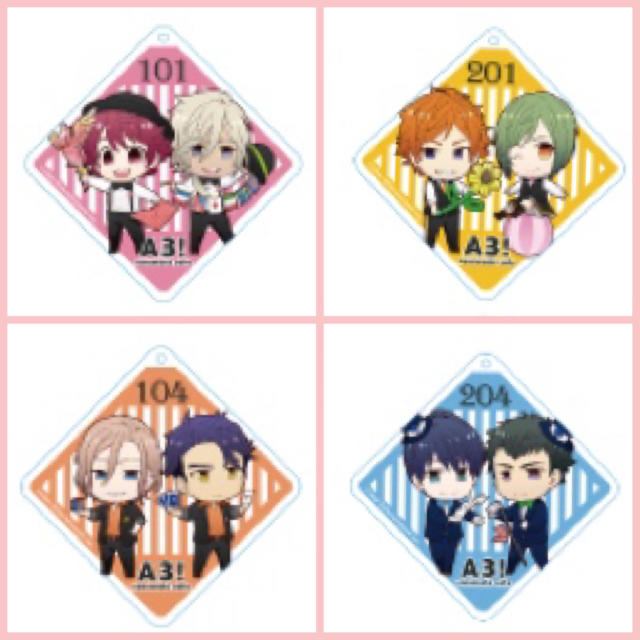新品☆A3!☆冬組【月岡紬&高遠丞】アニカフェ☆PVCキーホルダー 新品☆A3!☆冬組【月岡紬&高遠丞】アニカフェ☆PVCキーホルダー