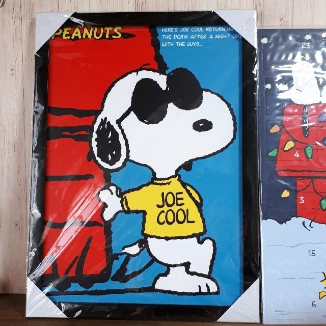 SNOOPY(スヌーピー)のスヌーピー/フレームポスター&アドベントカレンダー エンタメ/ホビーのアニメグッズ(ポスター)の商品写真