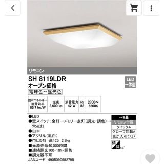 オーデリック 和室照明 未使用品(天井照明)