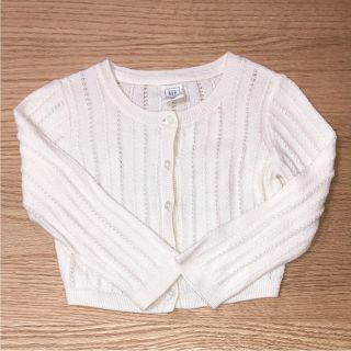 ベビーギャップ(babyGAP)のbaby  Gap ホワイトカーディガン(カーディガン)