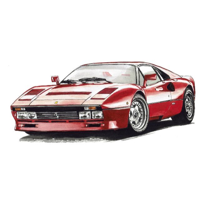 GC-749 288GTO/458限定版画 直筆サイン額装●作家 平右ヱ門 6