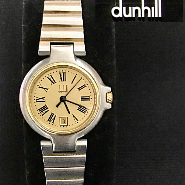 ●良品●dunhill●ミレニアム、カレンダー、レディース、クオーツ腕時計