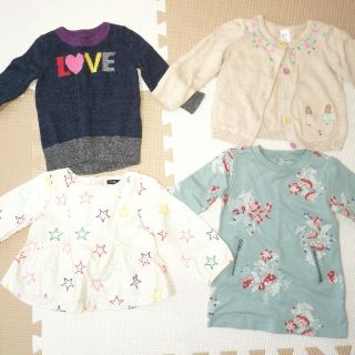 ベビーギャップ(babyGAP)のGAP 他 長袖 女児80サイズ まとめ売り4枚(シャツ/カットソー)