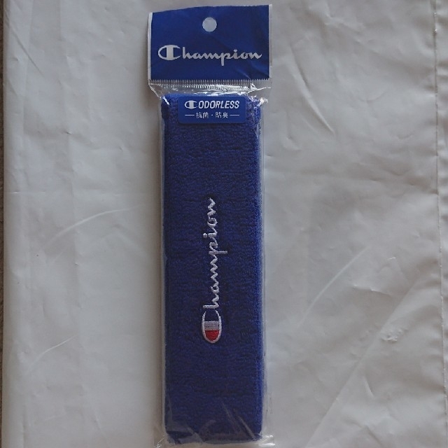 Champion(チャンピオン)の新品 F Champion basketball hair band blue レディースのヘアアクセサリー(ヘアバンド)の商品写真