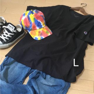 チャンピオン(Champion)の《新品》チャンピオン  ビックシルエット  半袖 Tシャツ ロング丈 L (Tシャツ(半袖/袖なし))