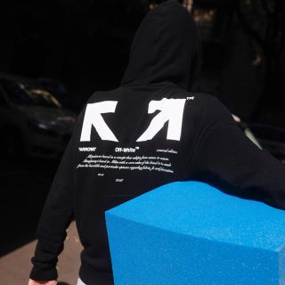 オフホワイト(OFF-WHITE)のoff-white for all 03 アロー X L 黒(パーカー)