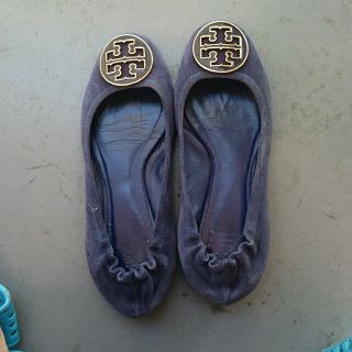 トリーバーチ(Tory Burch)のパープルフラットシューズ(ハイヒール/パンプス)