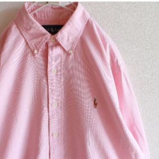 ラルフローレン(Ralph Lauren)のUS ラルフローレン pink オックスフォード シャツ M(シャツ)