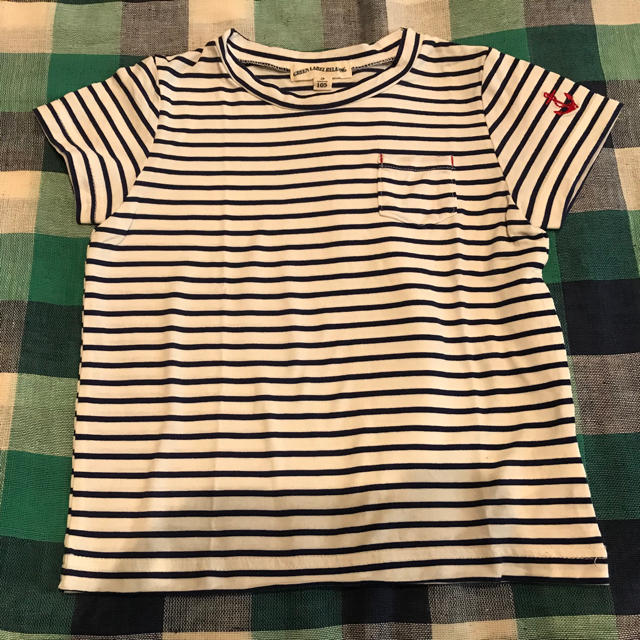 UNITED ARROWS green label relaxing(ユナイテッドアローズグリーンレーベルリラクシング)の美品 グリーンレーベルリラクシング ボーダーＴシャツ 半袖 105センチ キッズ キッズ/ベビー/マタニティのキッズ服男の子用(90cm~)(Tシャツ/カットソー)の商品写真