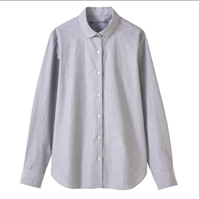 MUJI (無印良品)(ムジルシリョウヒン)のシャツ オーガニックコットンブロード丸襟シャツ レディースのトップス(シャツ/ブラウス(長袖/七分))の商品写真