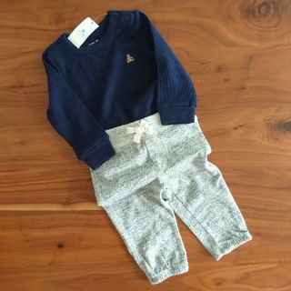 ベビーギャップ(babyGAP)の新品 ベビー ギャップ 70㎝ ロンパース スウェットパンツ(ロンパース)