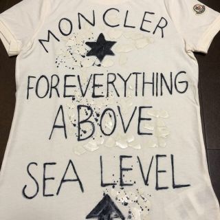 モンクレール(MONCLER)の国内デパート購入品  新品未使用 モンクレール 手書き風 ペイント Tシャツ(Tシャツ(半袖/袖なし))