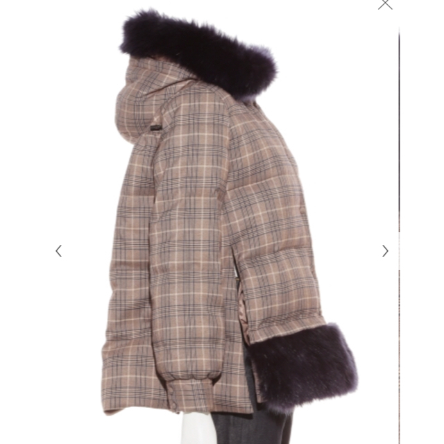 数量限定2023 fur fur - エコファーチェックダウン 2018AWの通販 by mattan's shop｜ファーファーならラクマ 新作登場お得
