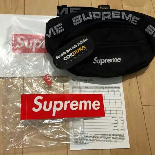 18ss Supreme Waist Bag black