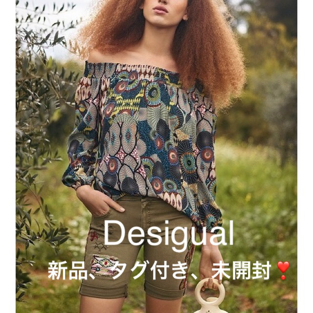 DESIGUAL(デシグアル)の新品 定価11,900円 デシグアル  ブラウス  SS、S、M、L、LL、 レディースのトップス(チュニック)の商品写真