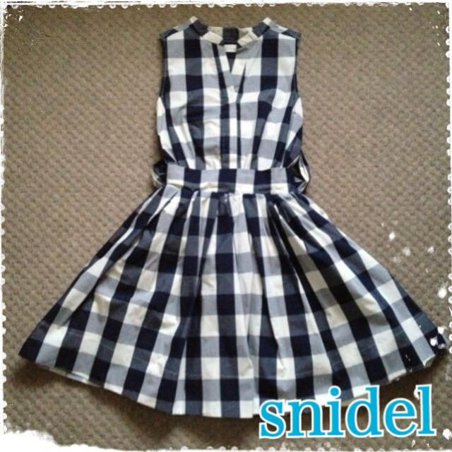 SNIDEL(スナイデル)のsnidelギンガムチェックワンピース♡ レディースのワンピース(ひざ丈ワンピース)の商品写真