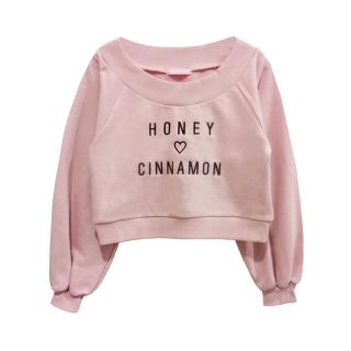 ハニーシナモン(Honey Cinnamon)のハニーシナモン オフショルスウェット(トレーナー/スウェット)