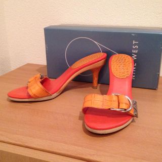 ナインウエスト(NINE WEST)のNINE WEST オレンジミュール(ミュール)