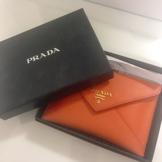 プラダ(PRADA)のPRADA サフィアーノ 薄型 財布 折りたたみ (財布)