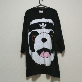 アディダス(adidas)のadidas Jeremy Scott パンダ　ビッグTシャツ アディダス(Tシャツ/カットソー(半袖/袖なし))