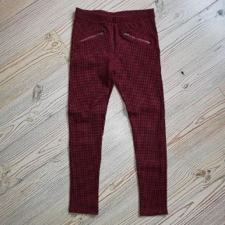 ザラキッズ(ZARA KIDS)の【お値下げ中】ZARA👖赤千鳥柄パンツ 152㎝🎵試着のみ(パンツ/スパッツ)