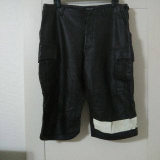 超希少 アンダーカバー 14AW ラムレザーハギパンツ　メンズ1