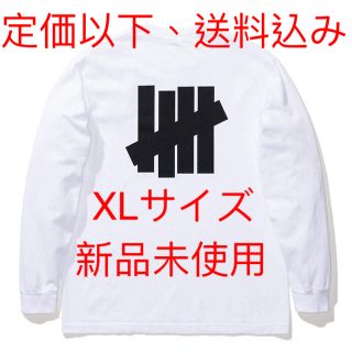 アンディフィーテッド(UNDEFEATED)のUNDEFEATED ICON L/S TEE XLサイズ ホワイト新品定価以下(Tシャツ/カットソー(七分/長袖))