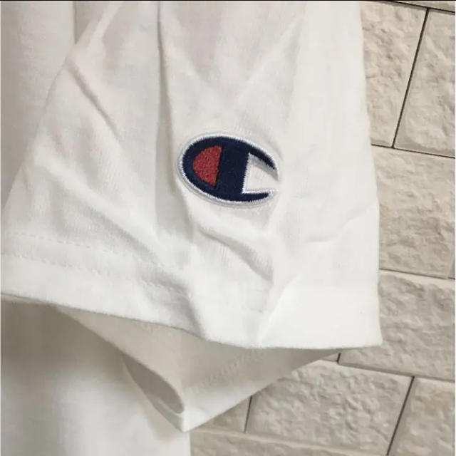 Champion(チャンピオン)の《新品》チャンピオン ビックシルエット 半袖 Tシャツ ロング丈 XL ホワイト メンズのトップス(Tシャツ/カットソー(半袖/袖なし))の商品写真