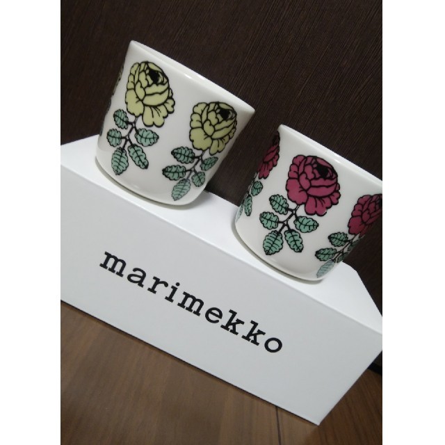 marimekko(マリメッコ)のヴィヒキルース　ラテマグ　2個セット インテリア/住まい/日用品のキッチン/食器(グラス/カップ)の商品写真