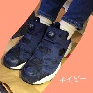 リーボック(Reebok)のインスタ ポンプフューリー ネイビー(スニーカー)