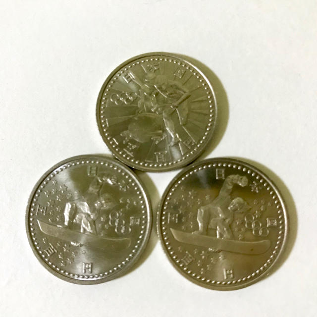 長野オリンピック 記念硬貨 3枚 (500円×3枚)の通販 by usa2008｜ラクマ