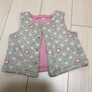 ベビーギャップ(babyGAP)のbaby GAPのリバーシブルベスト70cm(ジャケット/上着)