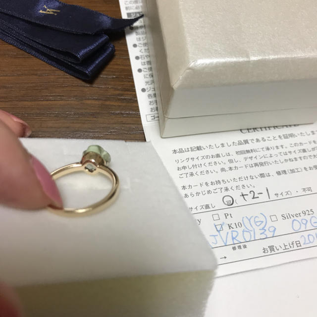 Vendome Aoyama(ヴァンドームアオヤマ)のk10 ヴァンドーム青山リング レディースのアクセサリー(リング(指輪))の商品写真