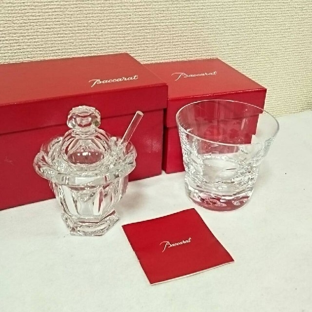 Baccarat シュガーポット グラス セット