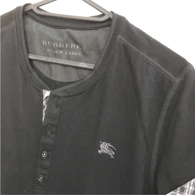 BURBERRY BLACK LABEL(バーバリーブラックレーベル)のBURBERRY BLACK LABEL チェック Tシャツ メンズのトップス(Tシャツ/カットソー(半袖/袖なし))の商品写真